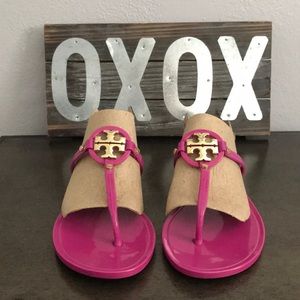 Tory Burch jelly flip flops